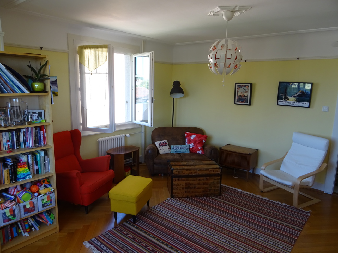 Living room with balcony access